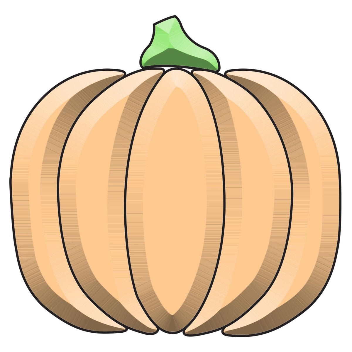 Colorful Pumpkin Bevel Cluster